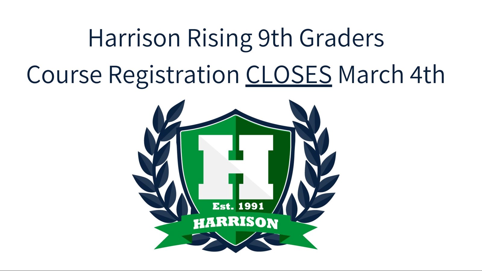 Harrison Logo in green and blue